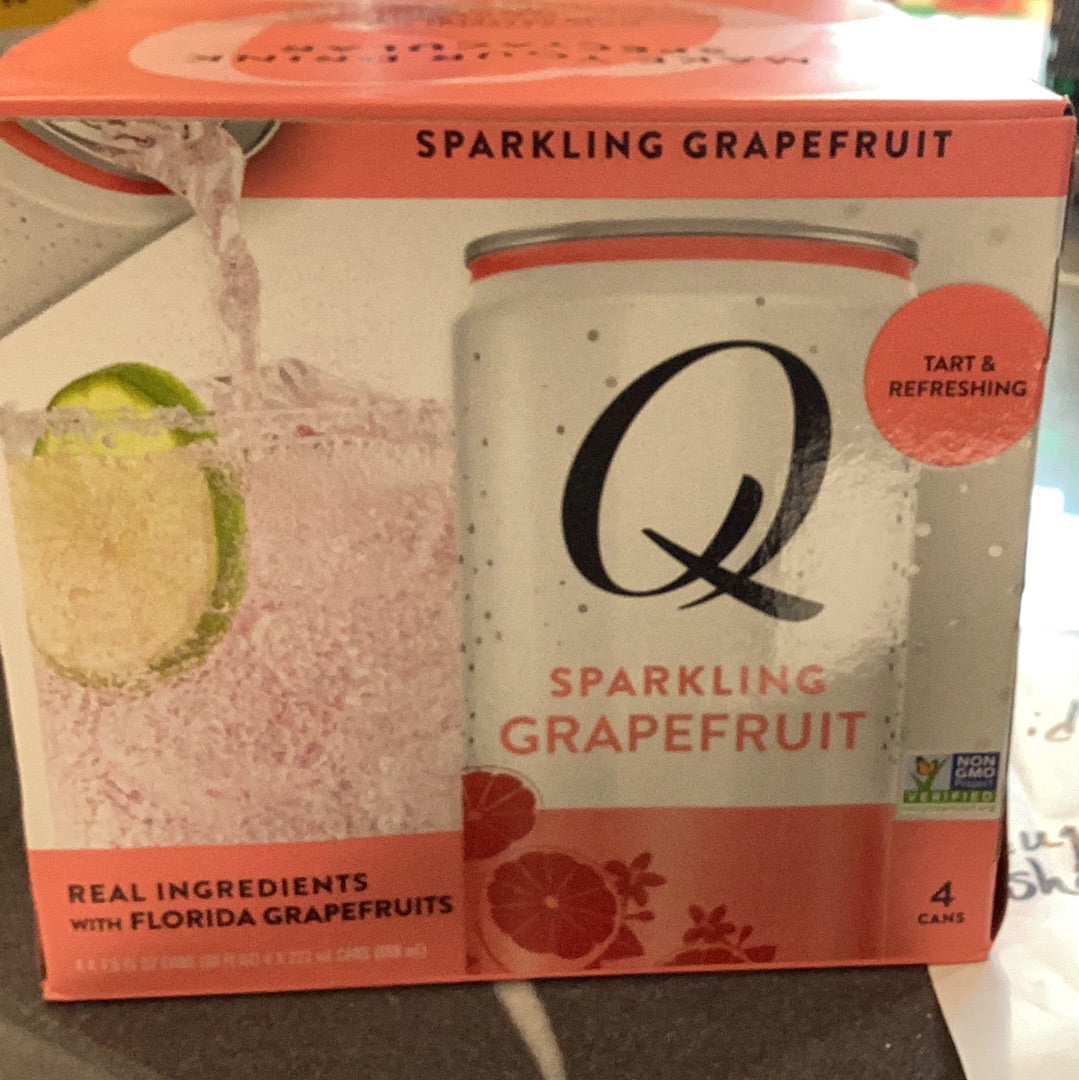 Q sparkling grapefruit 4pk