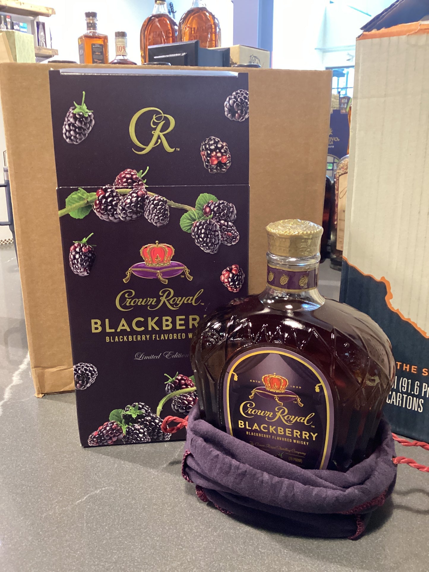 Crown Royal Blackberry Flavored Whiskey (750ml)