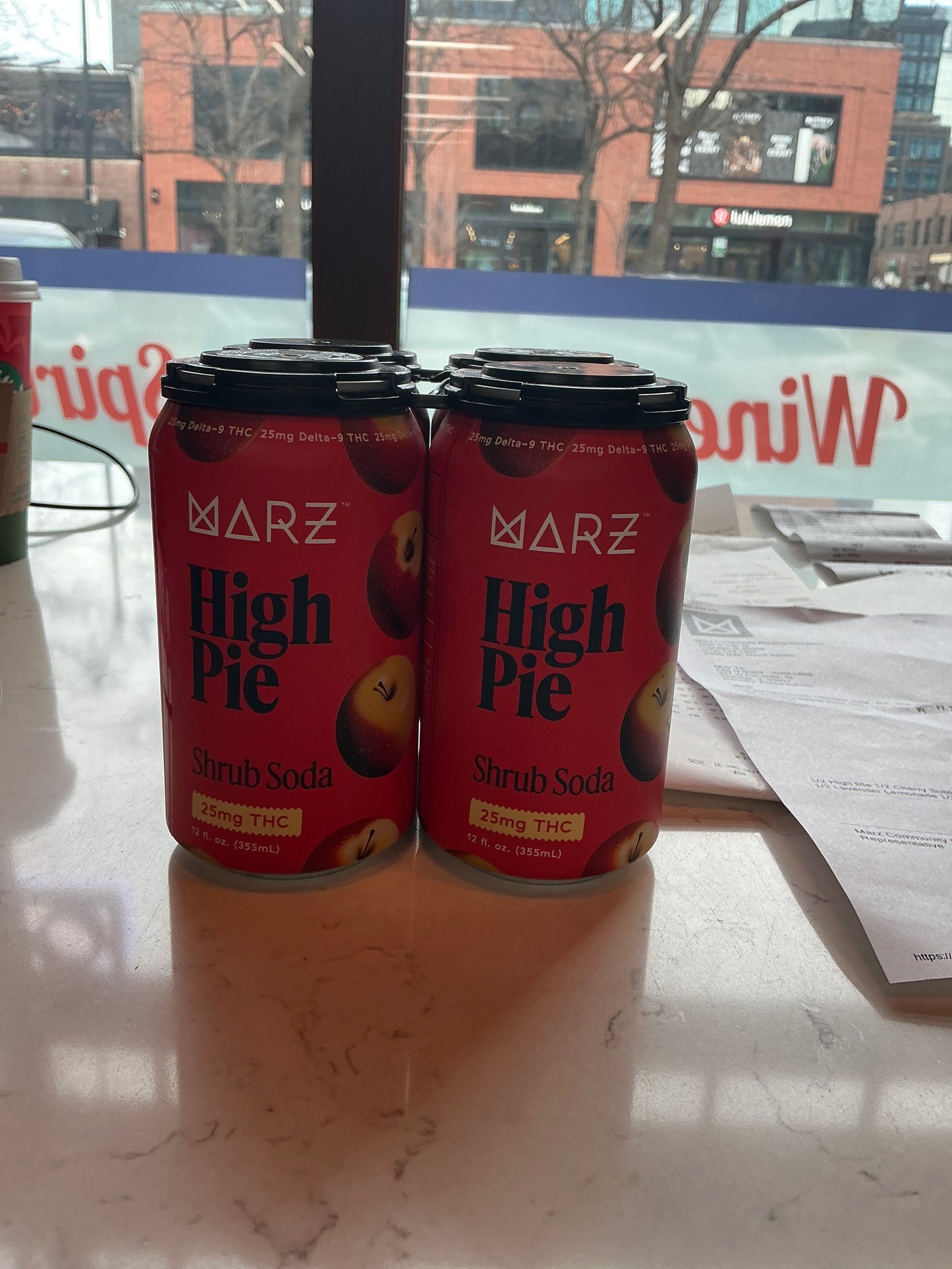 Marz High Pie 25mg THC Soda 4 pack