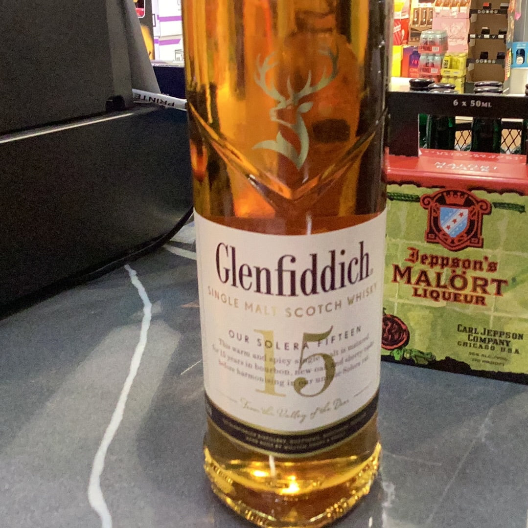 Glenfiddich Scotch 15 year Solera Cask (750 ML)