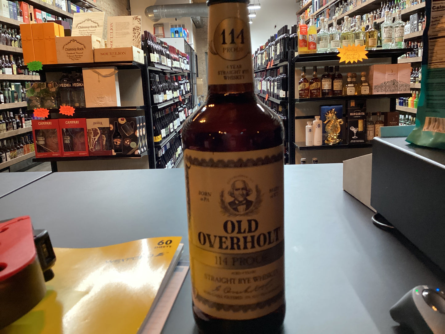 Old Overholt 4 Year Straight Rye Cash Strength (750mL)