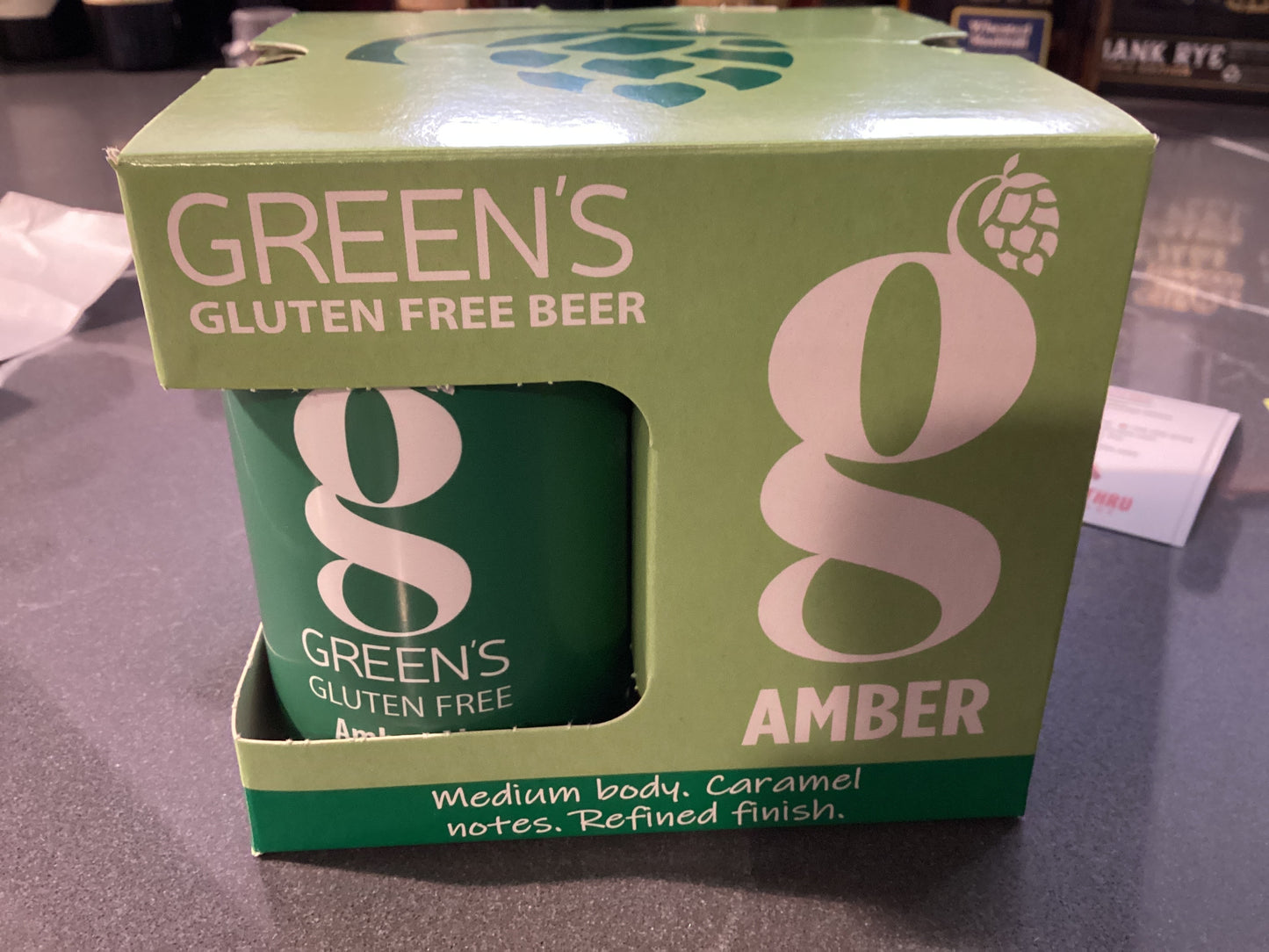 Greens GF Amber beer 4pk