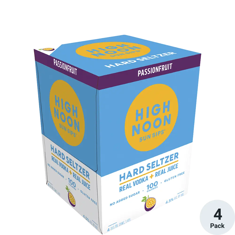 High Noon Passionfruit Hard Seltzer (4 Pack)