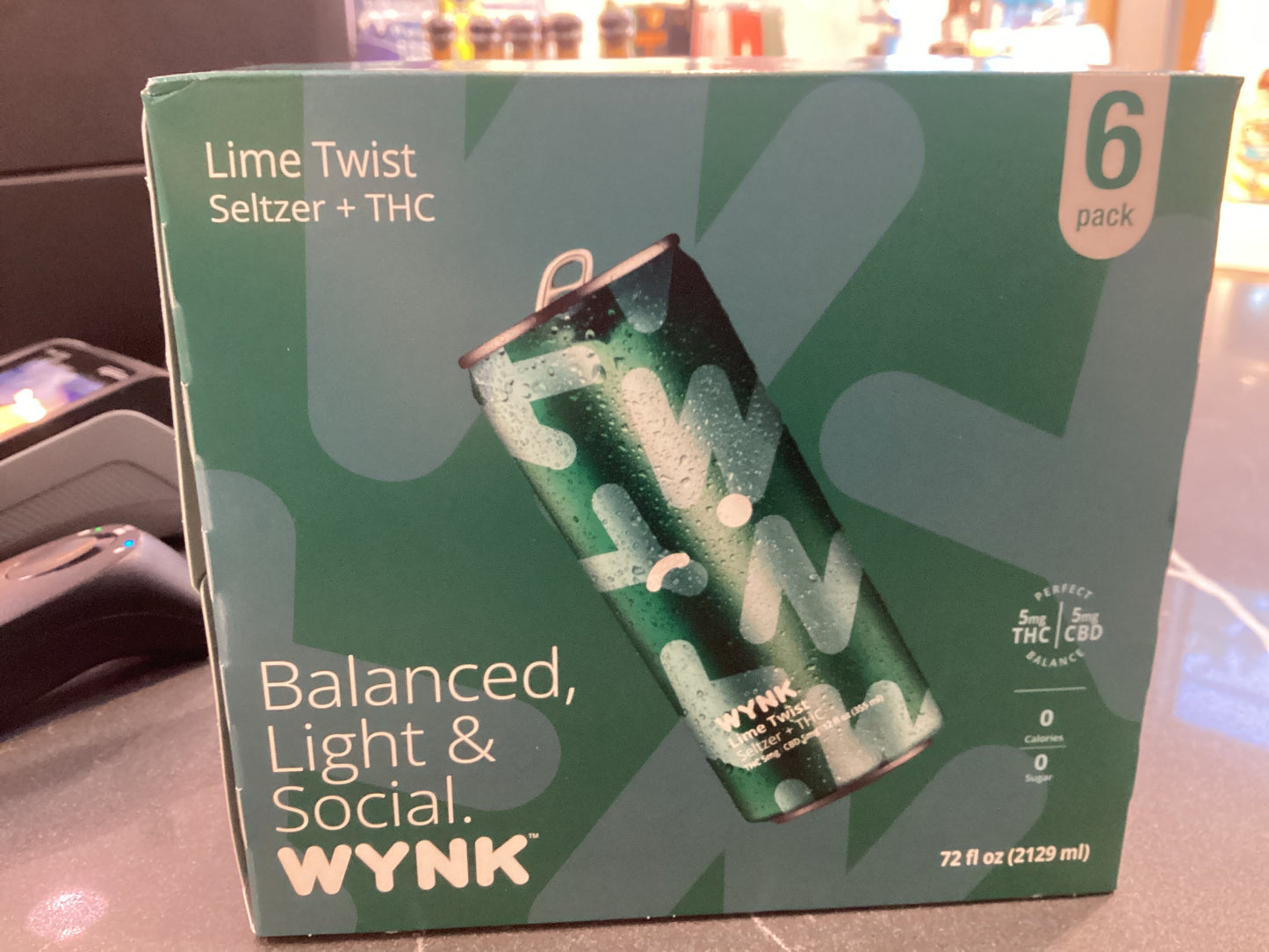 Wynk Lime Twist THC Seltzer 12oz 6pk cans 5mg