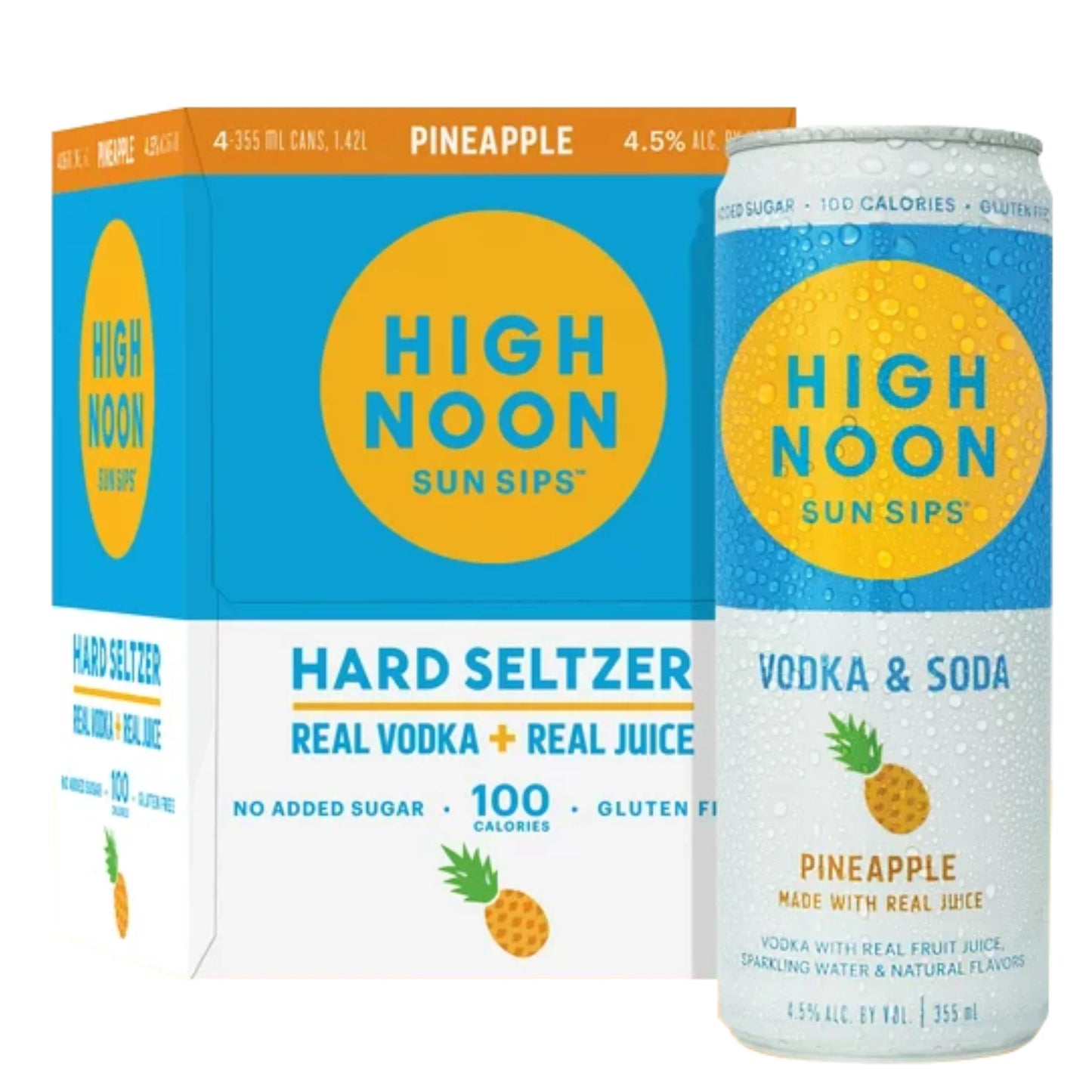 High Noon Pineapple Hard Seltzer (4 Pack)
