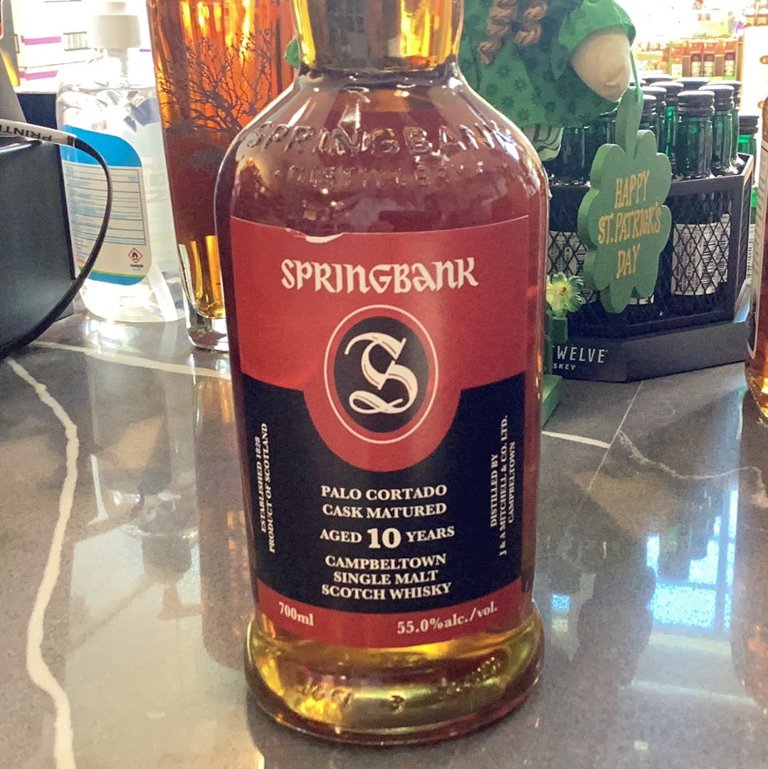 Springbank Scotch 10yr Palo Cortado cask 700mL