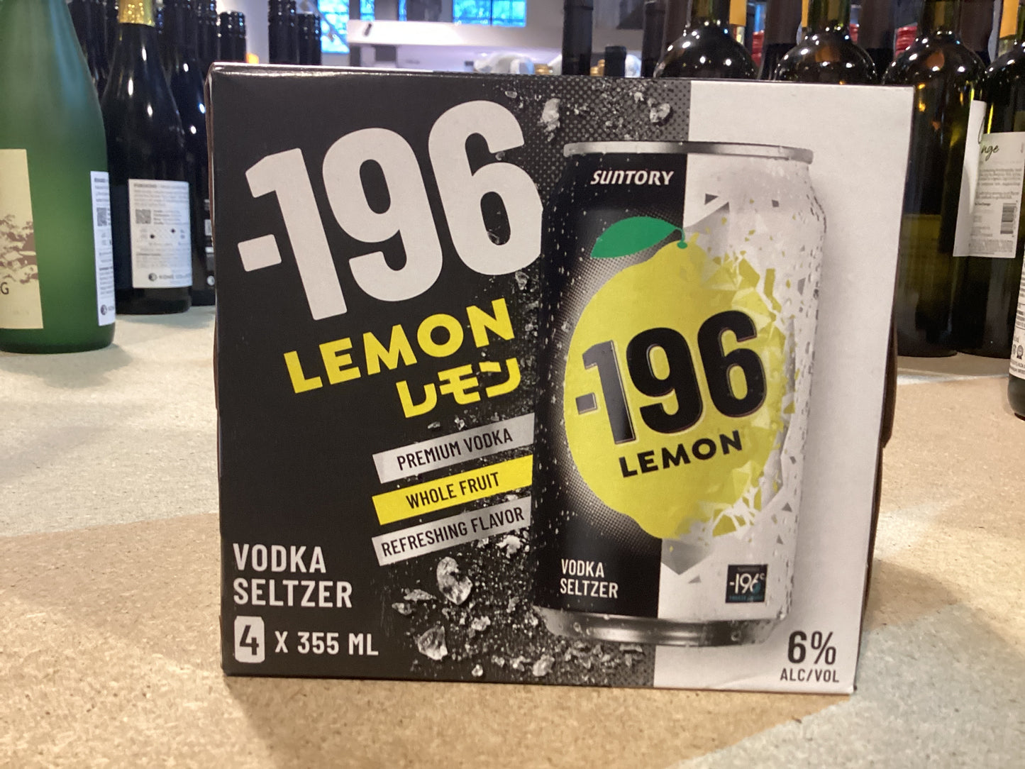 Suntory -196 Lemon Vodka Cocktail (4pk)