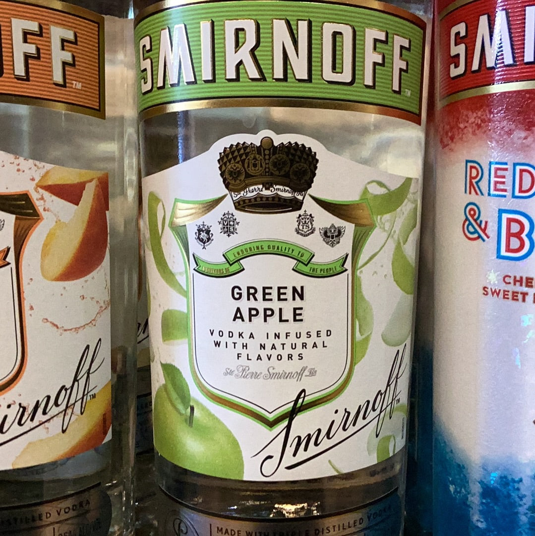 Smirnoff Green Apple vodka 750mL