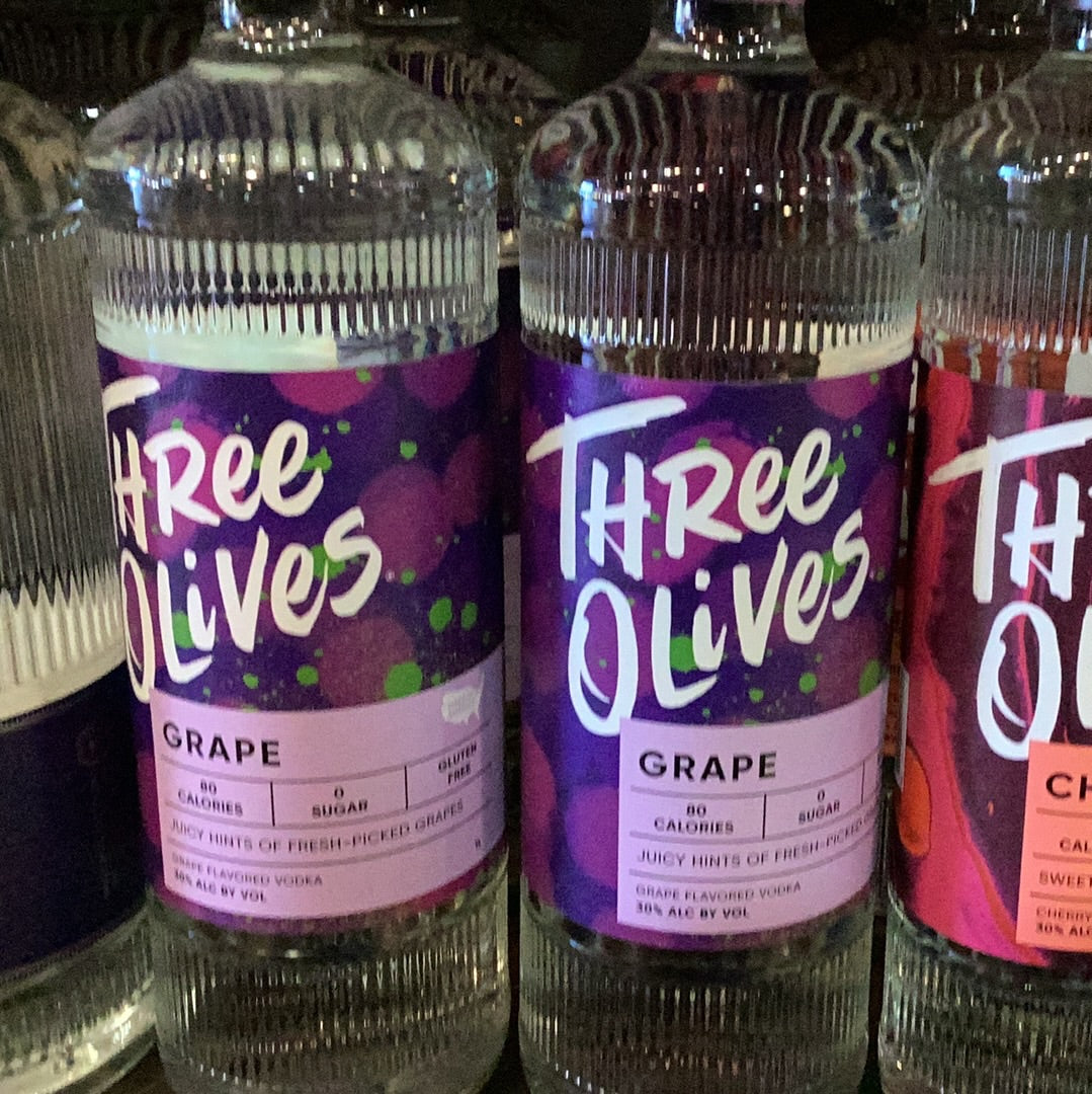 Three Olives Grape Vodka 750mL