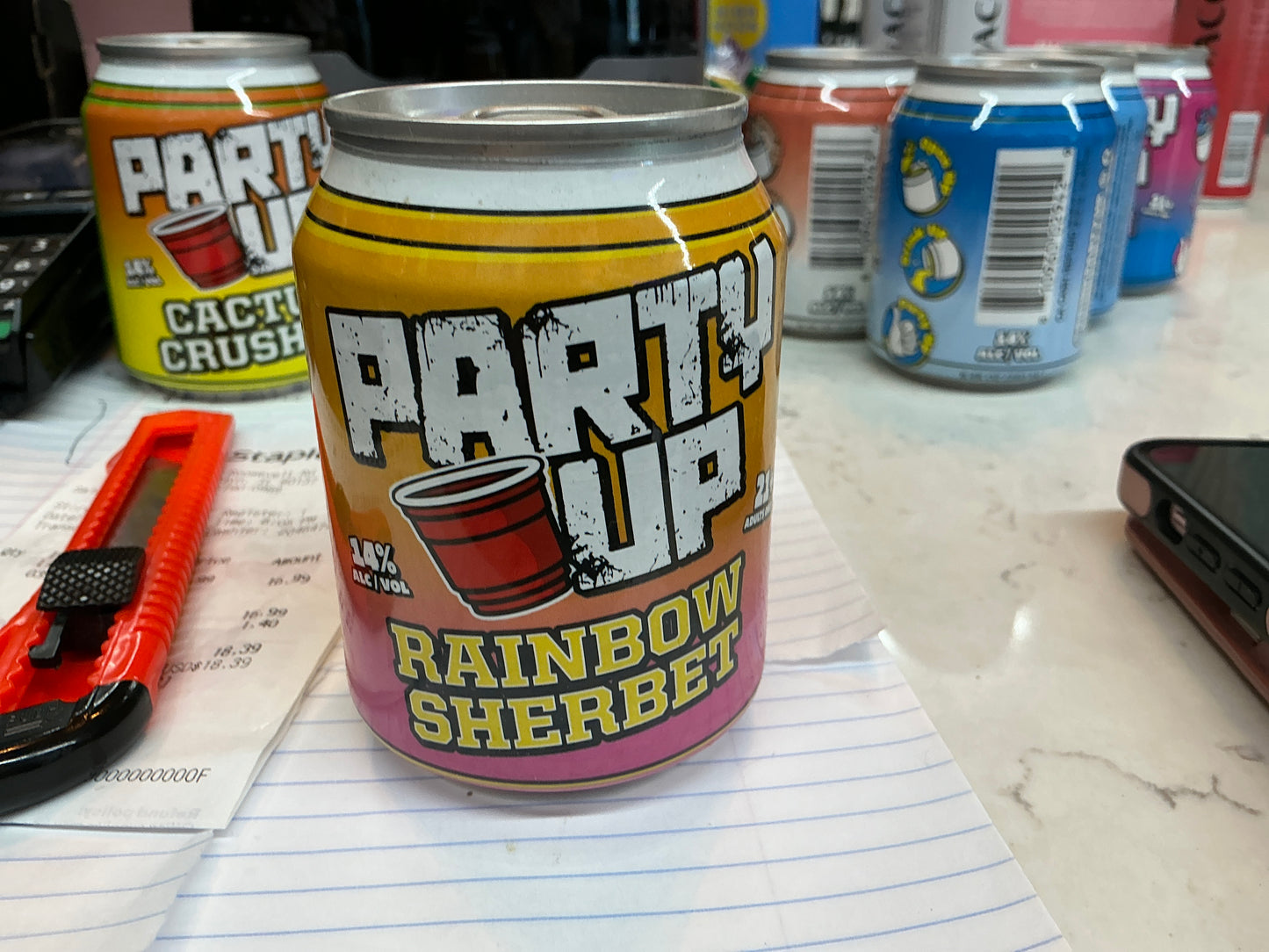 Party Up Rainbow Sherbet 250mL