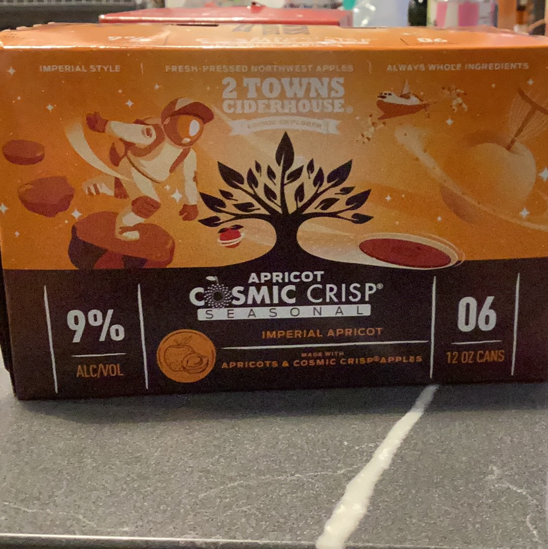 2 Towns Apricot Crisp Cider (6pk)