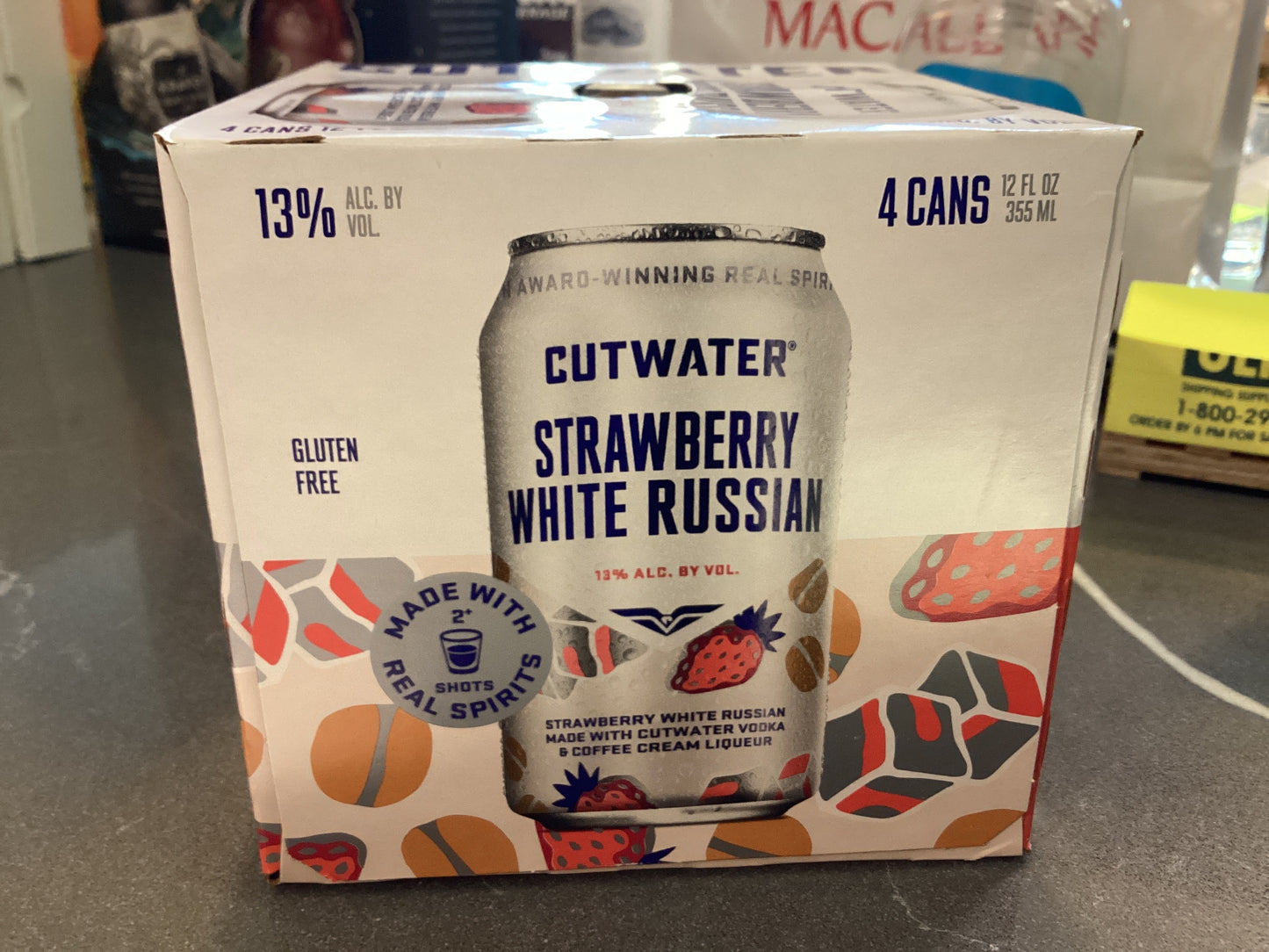 Cutwater Strawberry White Russian 4pk cans