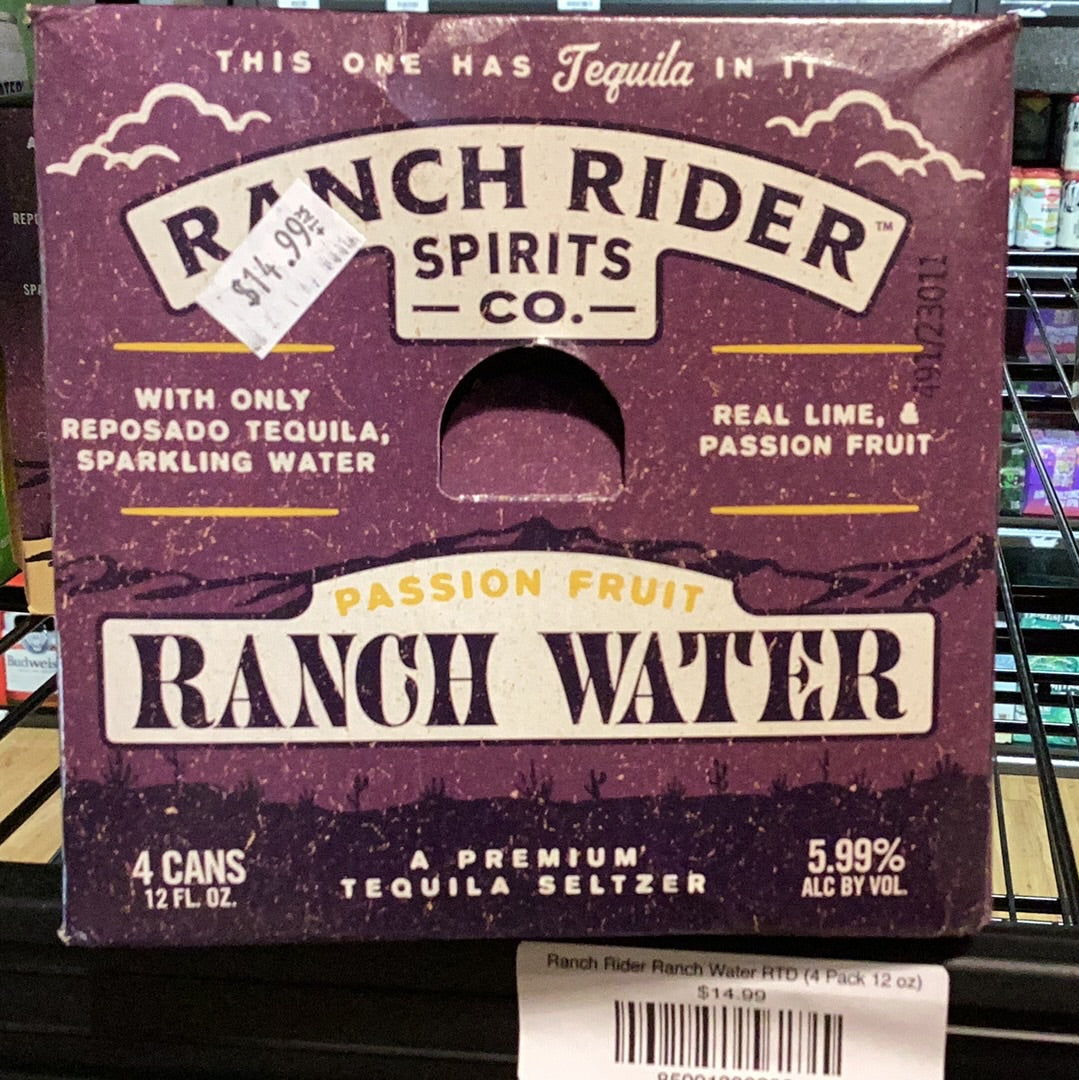 Ranch Rider Passion Fruit RTD (4 Pack 12 oz)