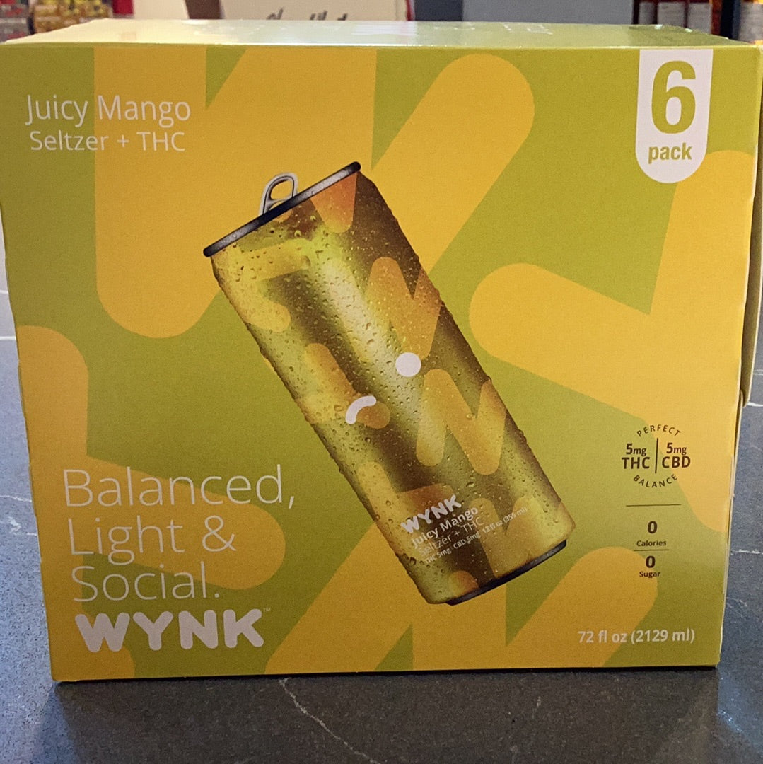 Wynk Juicy Mango THC Seltzer (6pk)