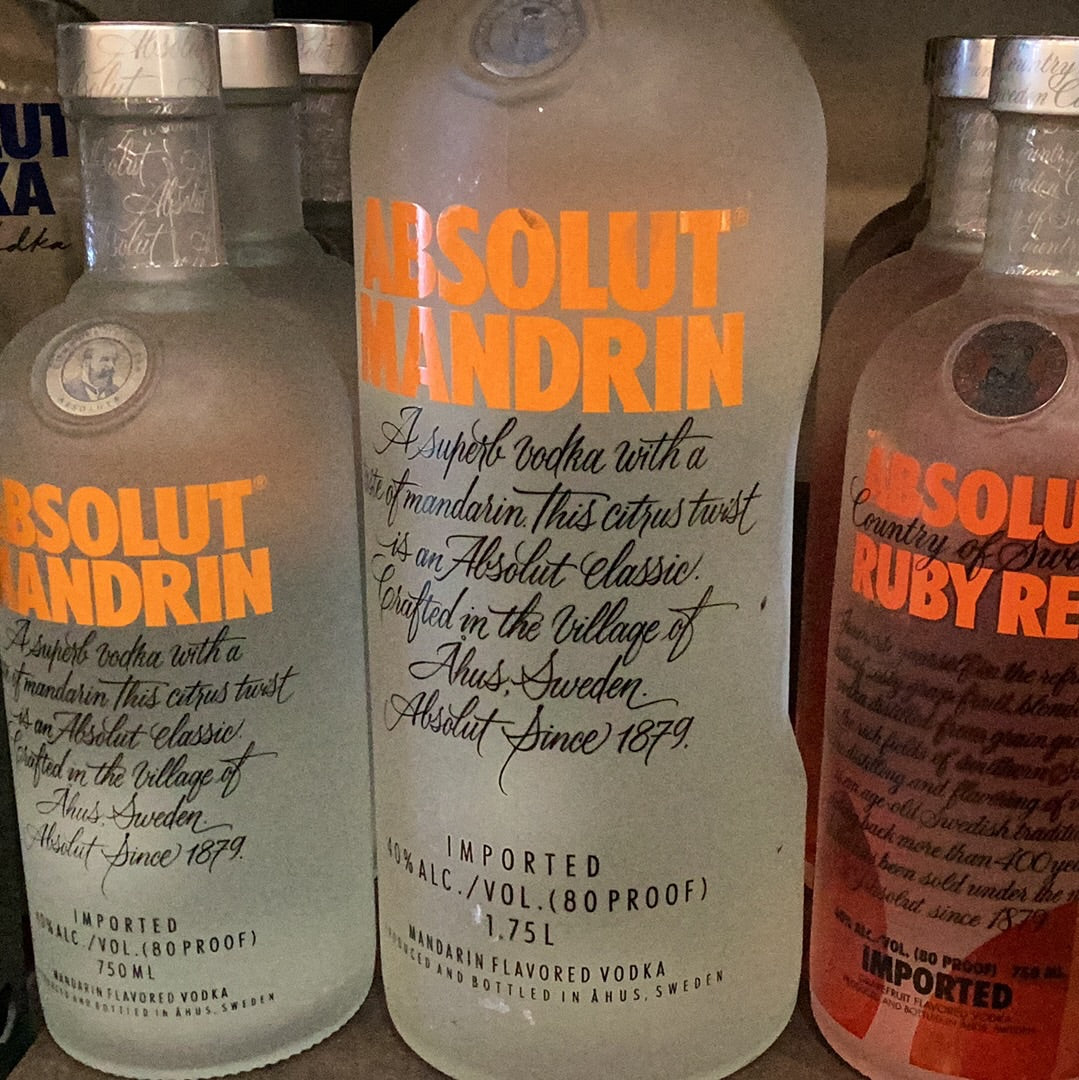 Absolut Mandrin vodka 1.75L