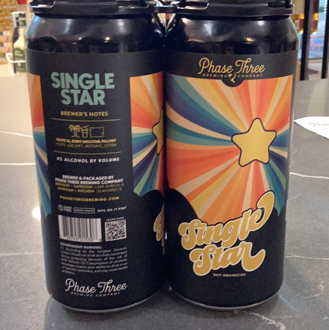 Phase Three Single Star 4pk
