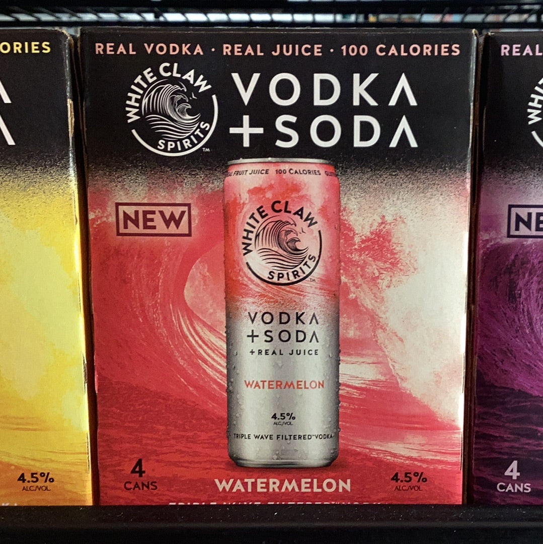 White Claw Watermelon Vodka Seltzer (4pk)
