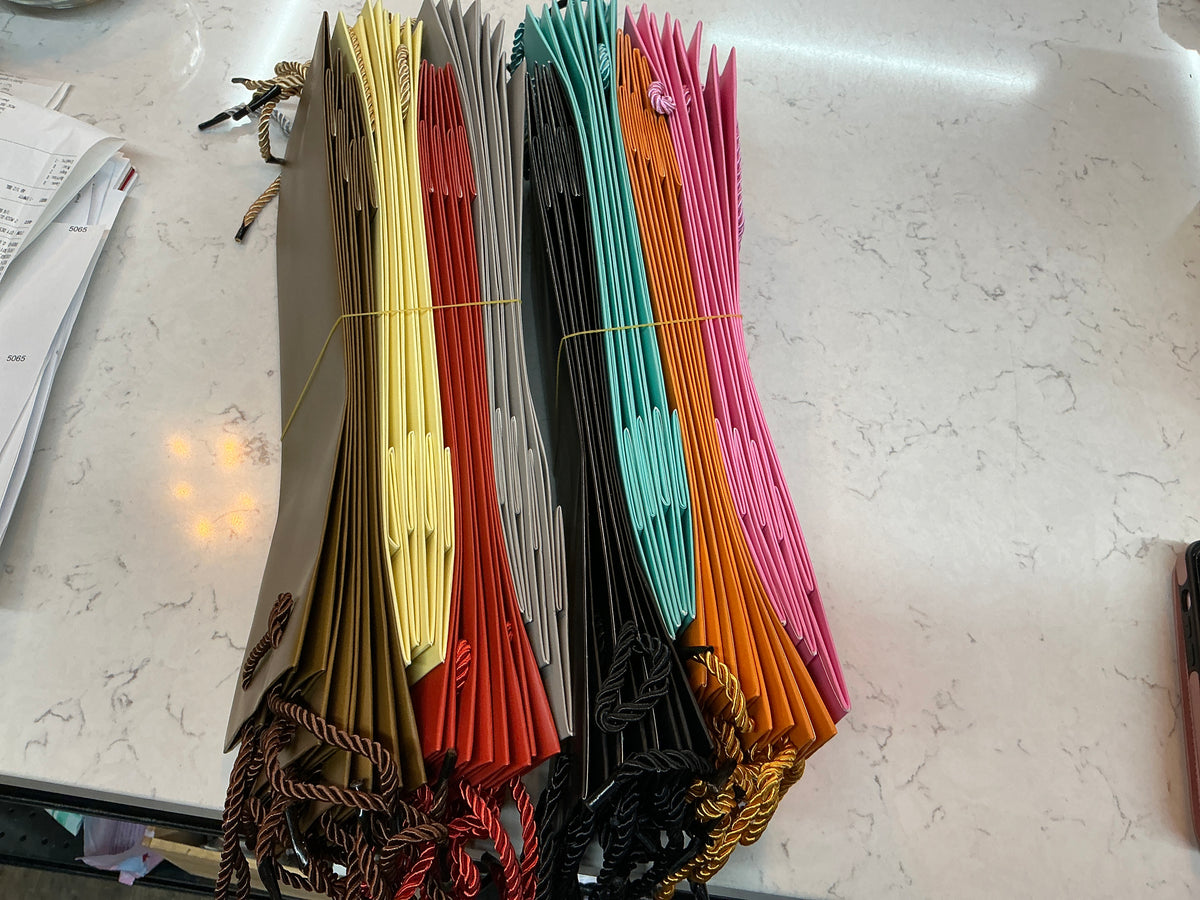 Solid color small gift bags