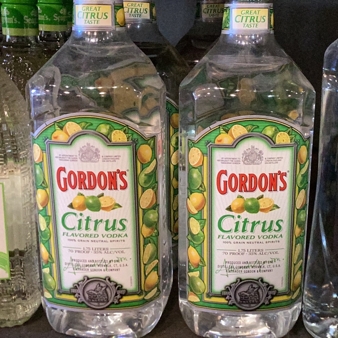 Gordon’s citrus vodka 1.75L