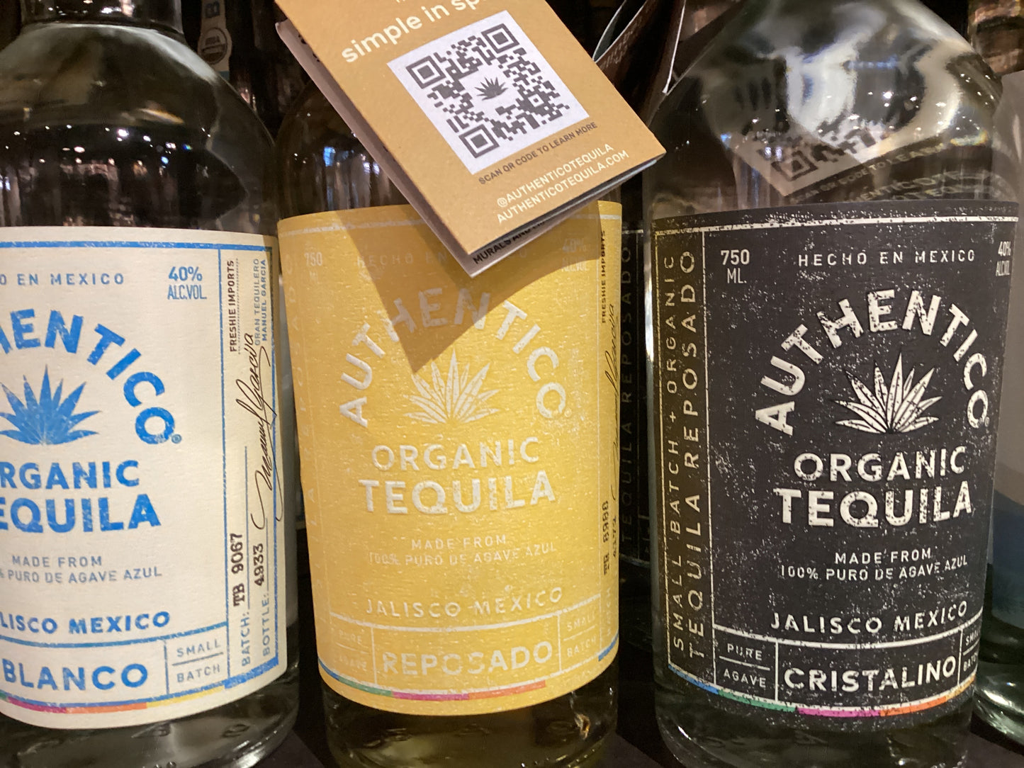 Authentico Organic Tequila Reposado 750ml