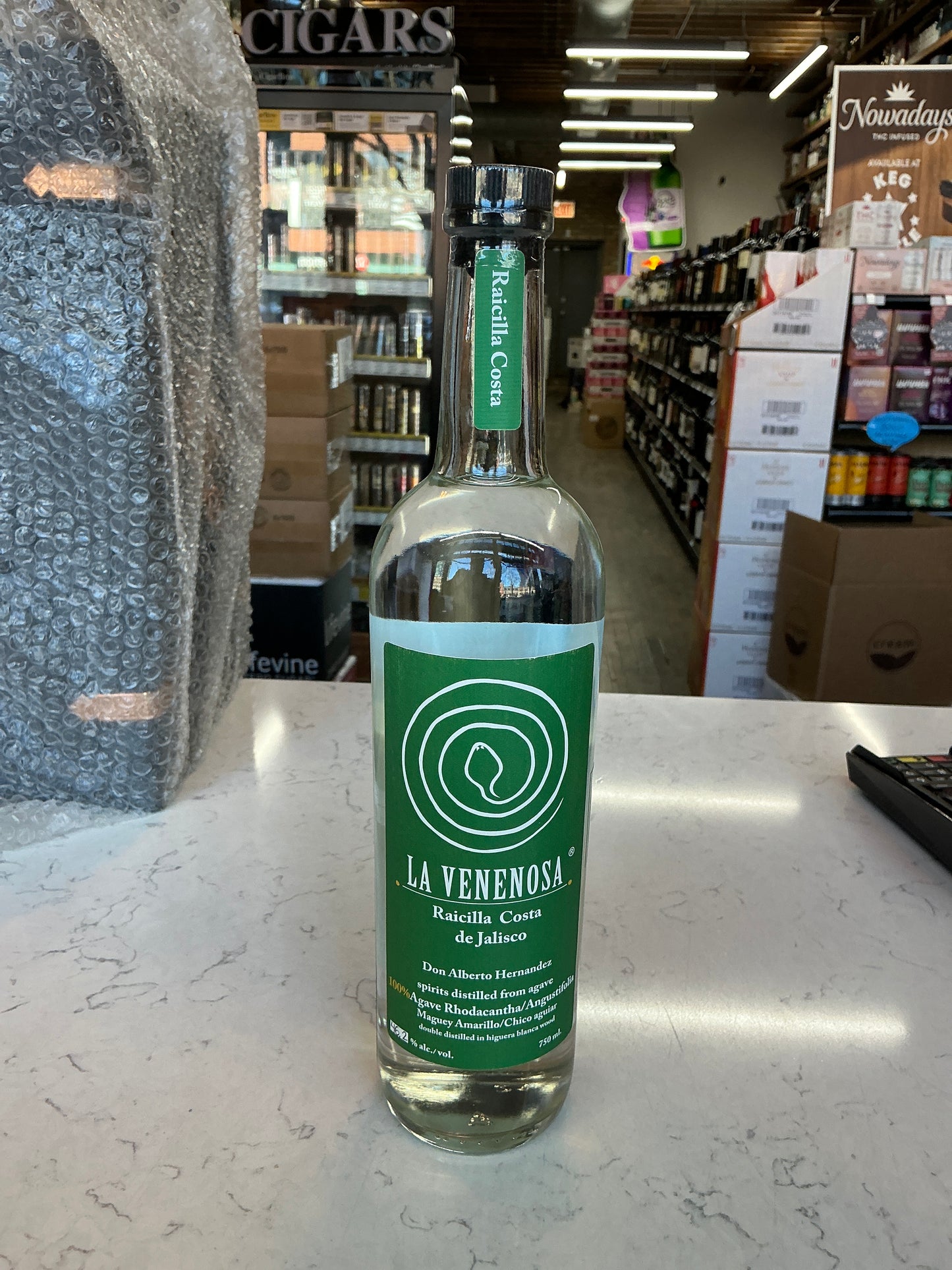 La Venenosa Raicilla Rhodacantha (Green Label) tequila 750mL