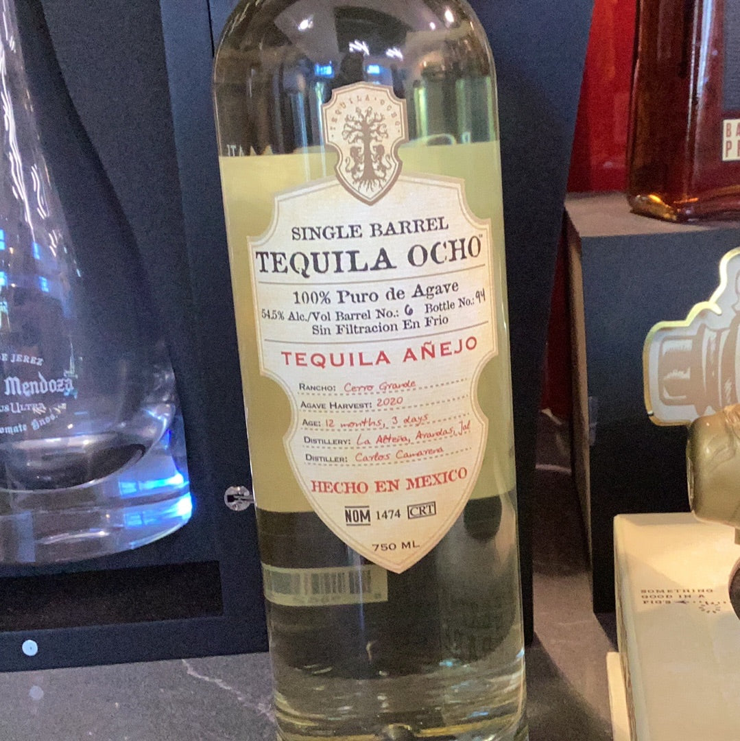 Tequila Ocho Anejo Keg N Bottle Single Barrel Tequila (750 ml)