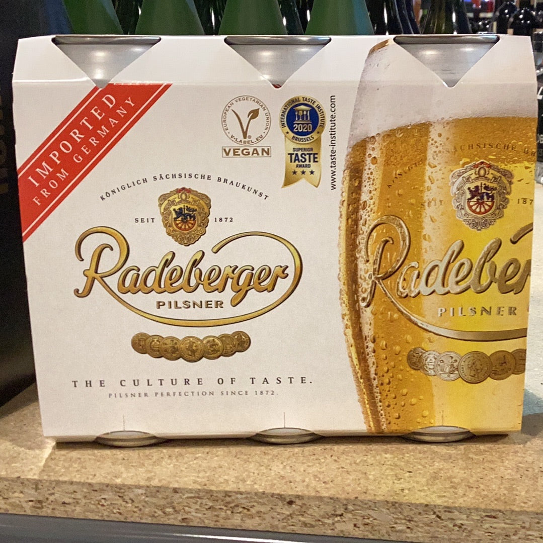 Radeberger Pilsner 6pk cans