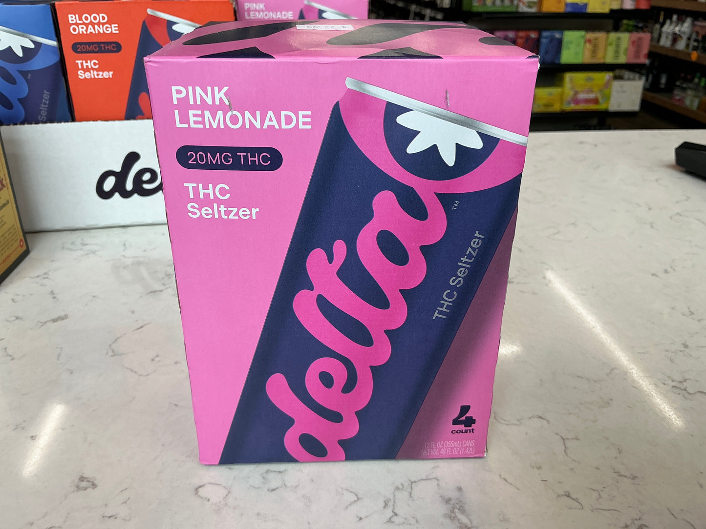 Delta Pink Lemonaid Cannabis Water 20mg THC - 4 Pack