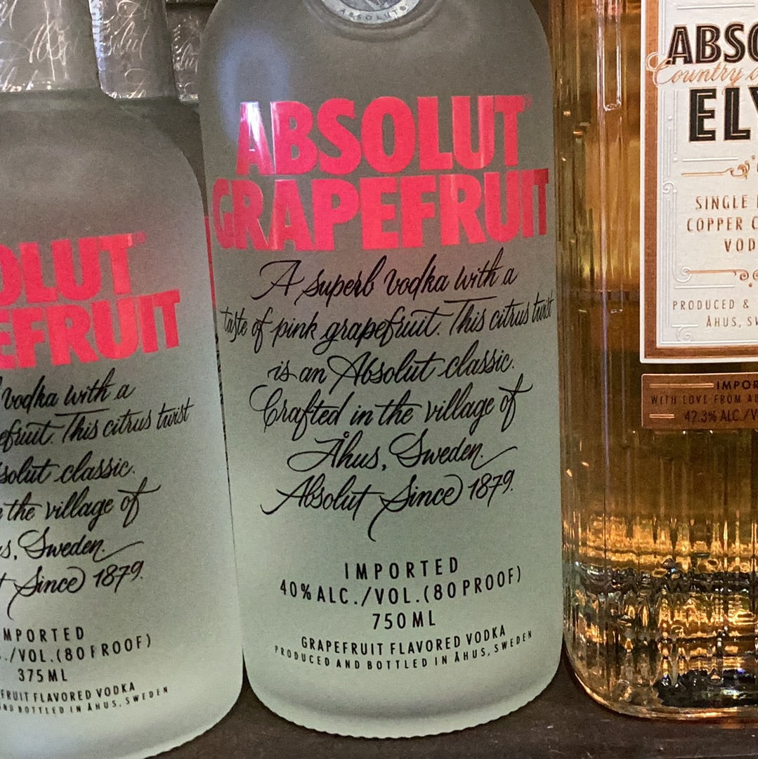 Absolut Grapefruit Vodka 750mL