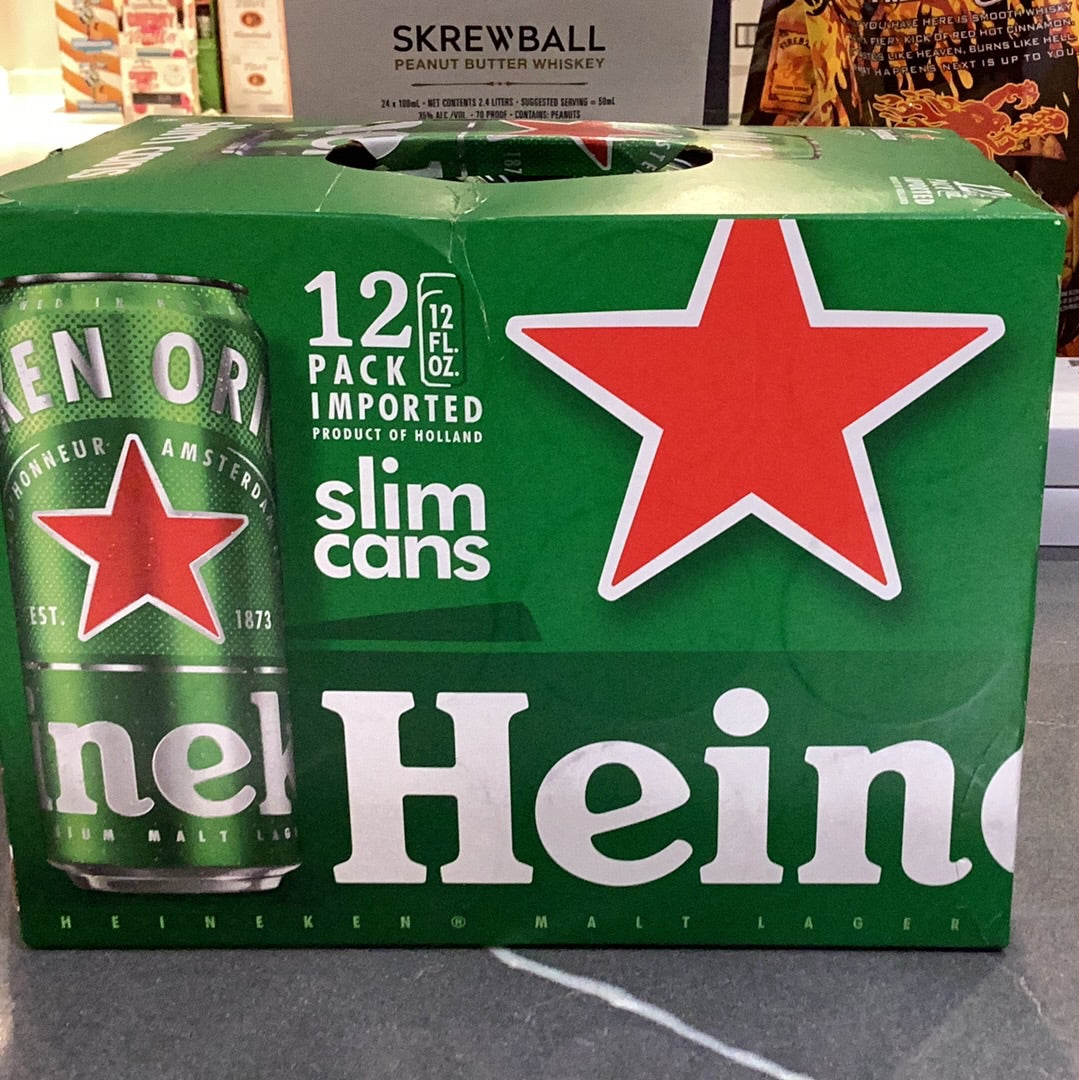 Heineken 12pk slim cans
