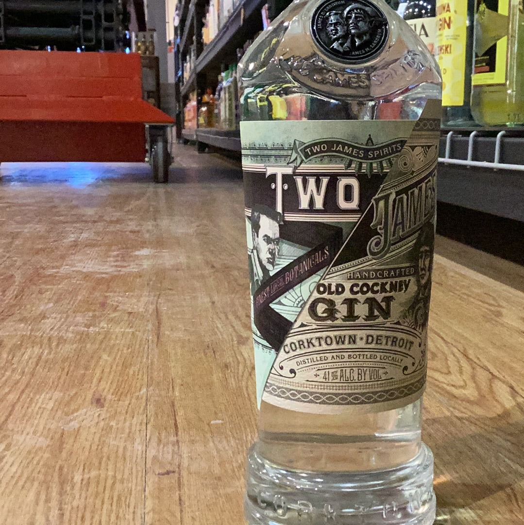Two James French Old Cockney Gin (750mL)