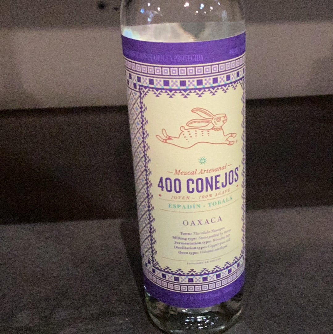 400 Connejos Espadin Tobala Oaxaca (750 mL)