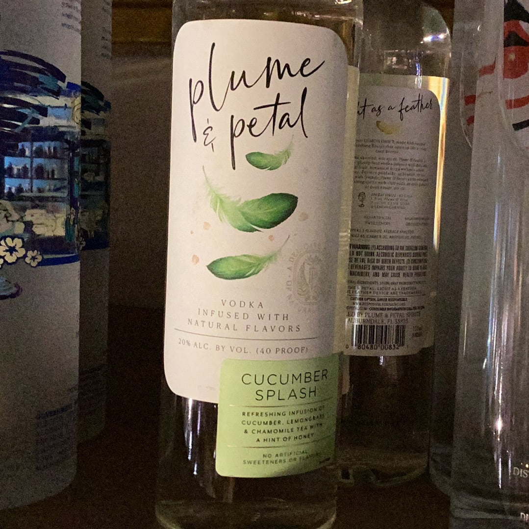 Plume & Petal Cucumber Vodka 750mL