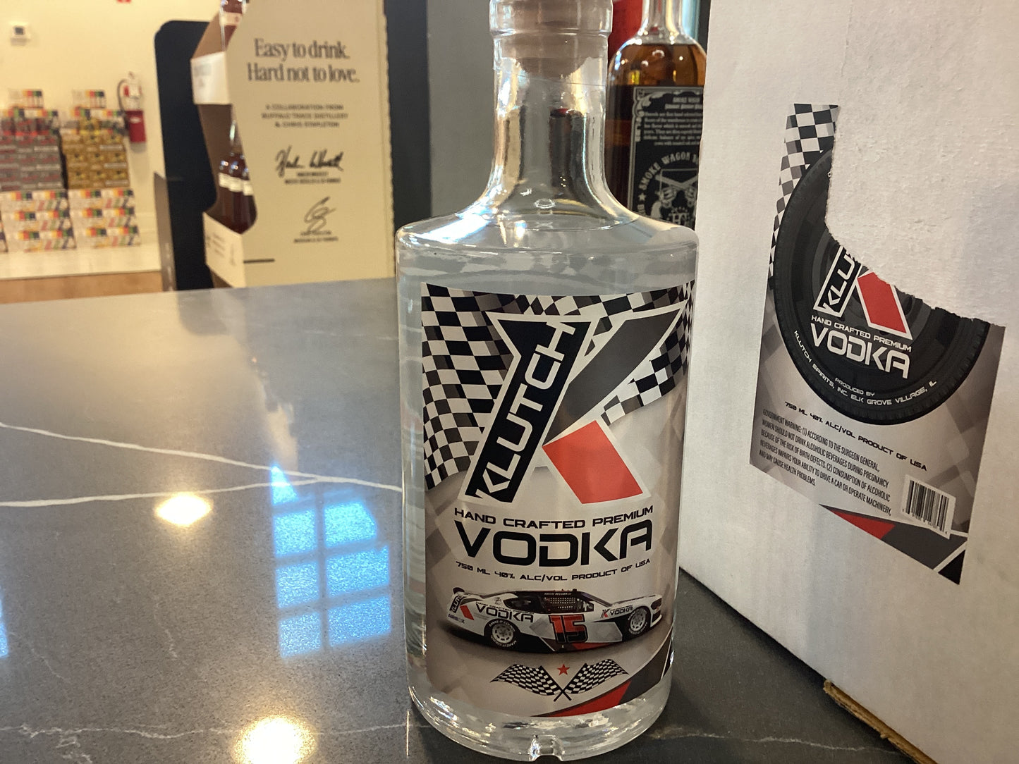 Klutch Vodka 750mL race car edition