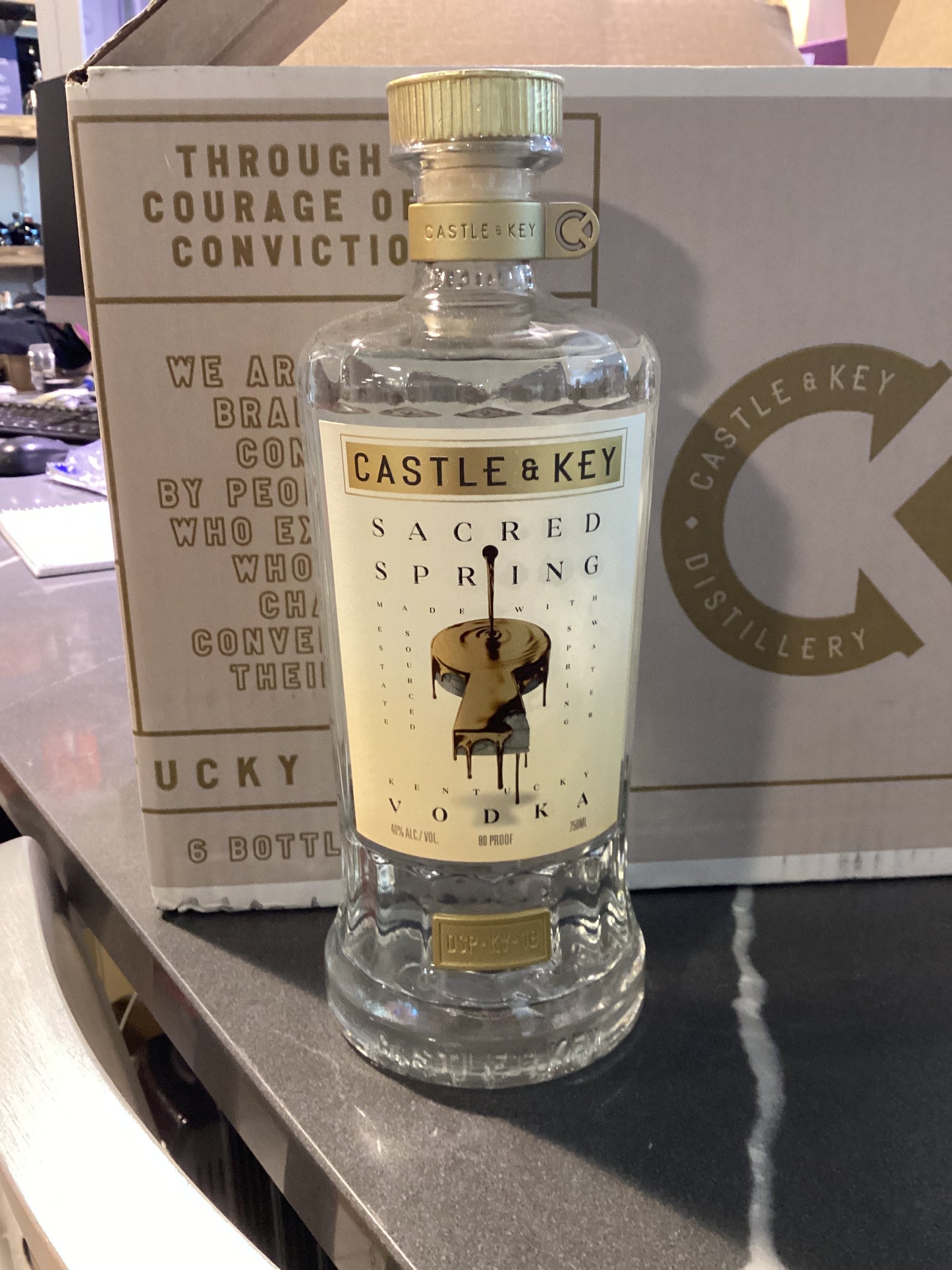 Castle and Key Sacred Spring Vodka (750ml)