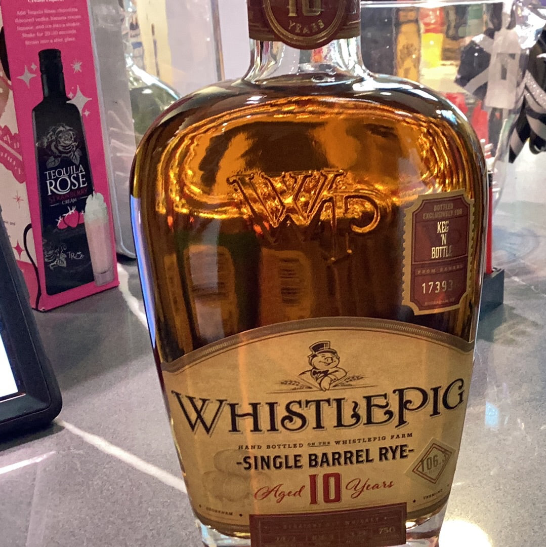 Whistle Pig 10yr Single Barrel Rye barrel pick KNB