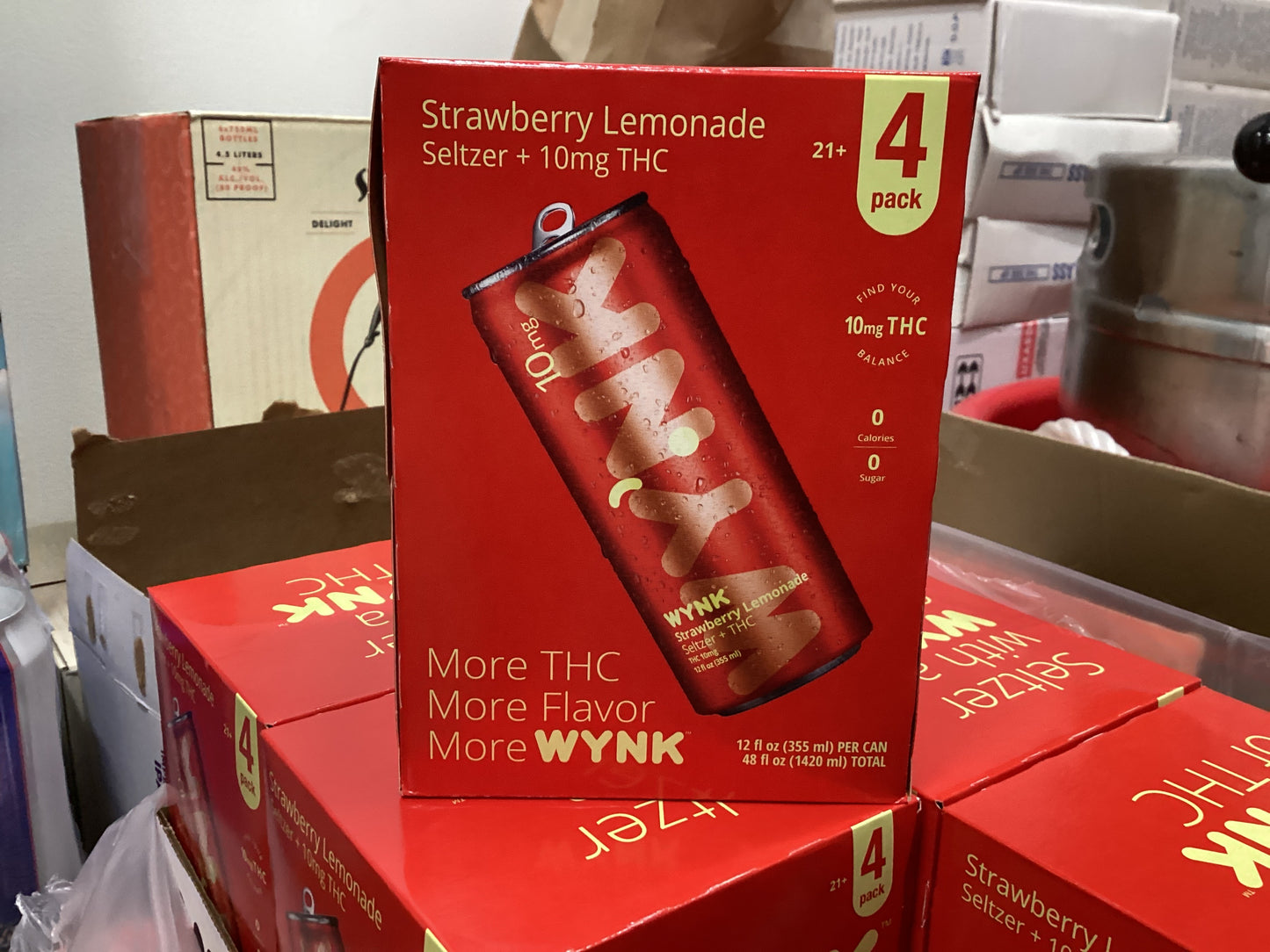 Wynk Strawberry Lemonade THC Seltzer 10 MG (4pk)