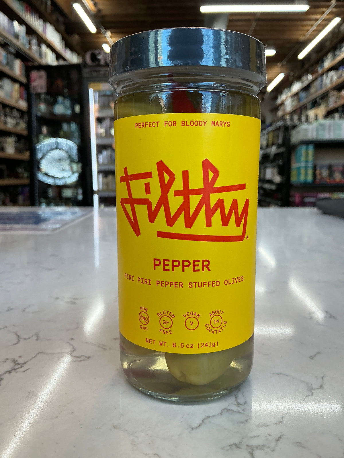 Filthy Pepper Piri Piri Pepper Stuffed Olives (8.5oz)