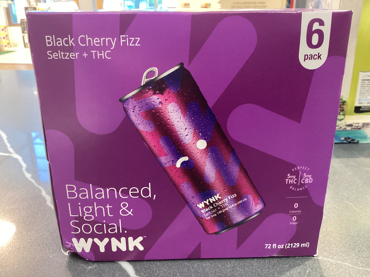Wynk Black Cherry Fizz THC Seltzer 5mg (6pk)
