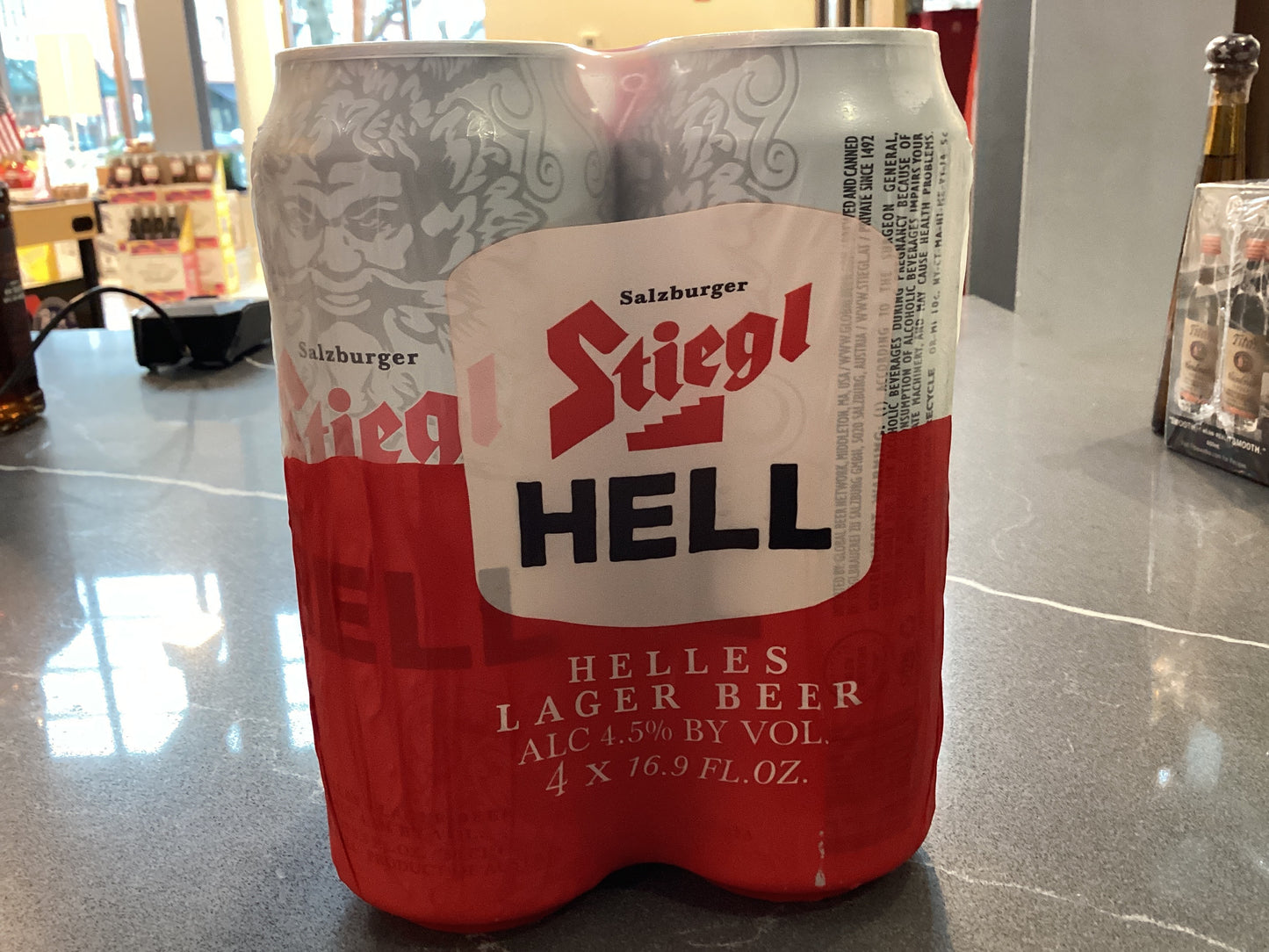 Stiegl Helles Lager Beer 4pk cans