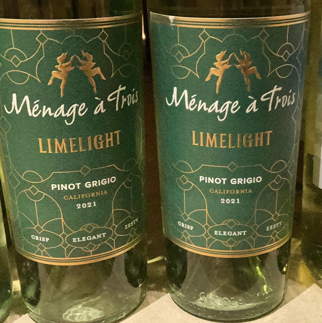 Ménage A Trois Limelight Pinot Grigio (750 mL)