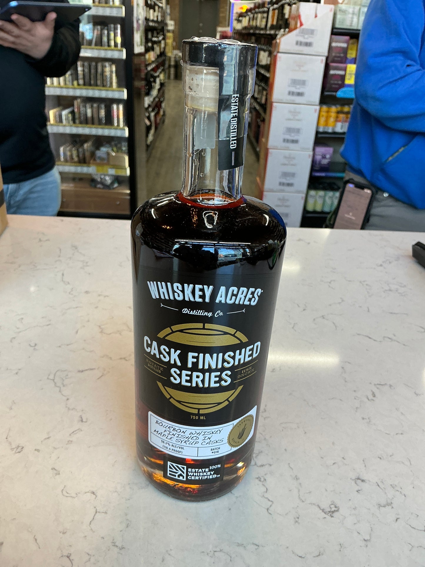Whiskey Acres Maple Syrup Cask Finished Bourbon 750mL