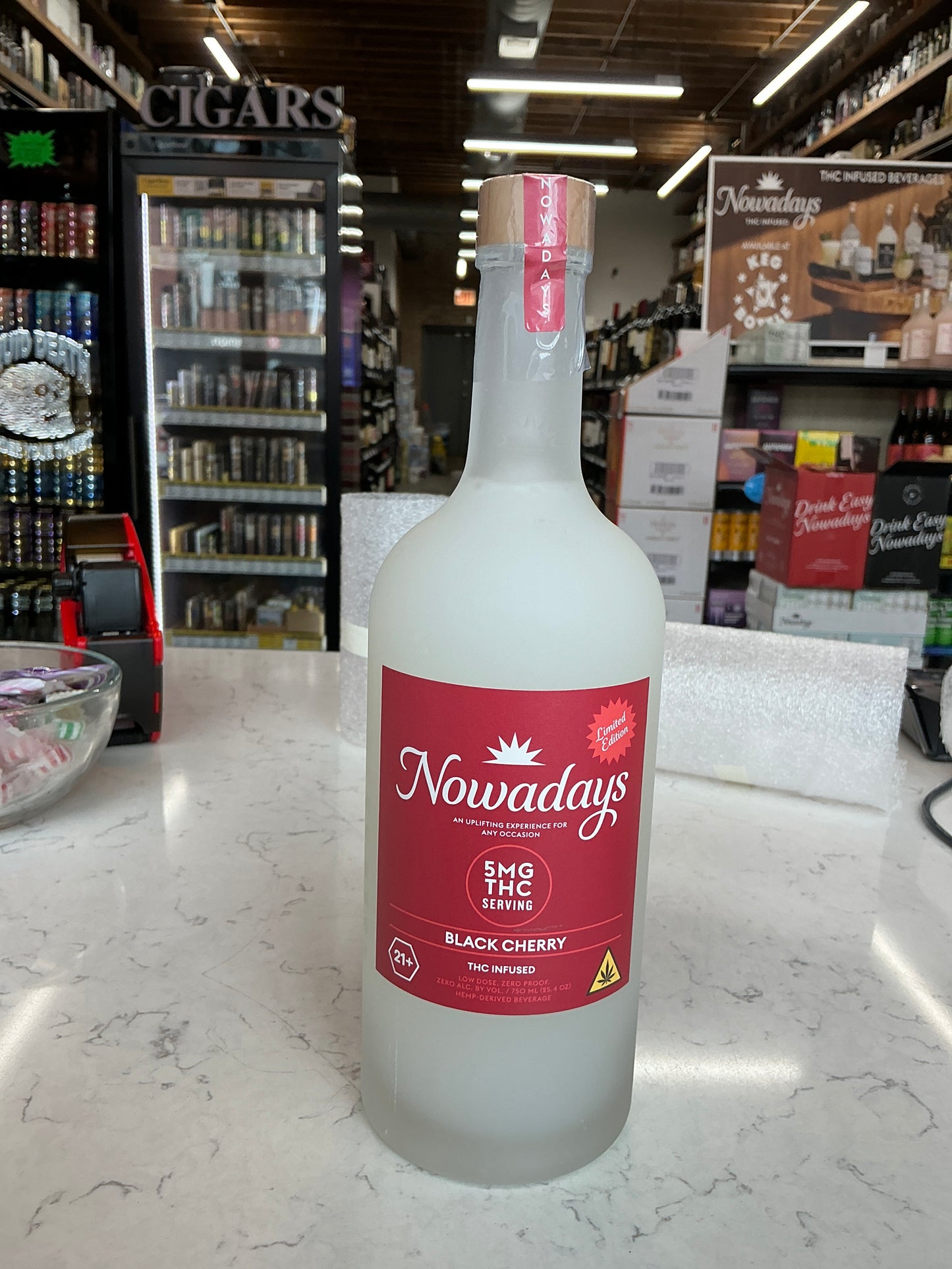 Nowadays 5mg THC infused Black Cherry 750mL