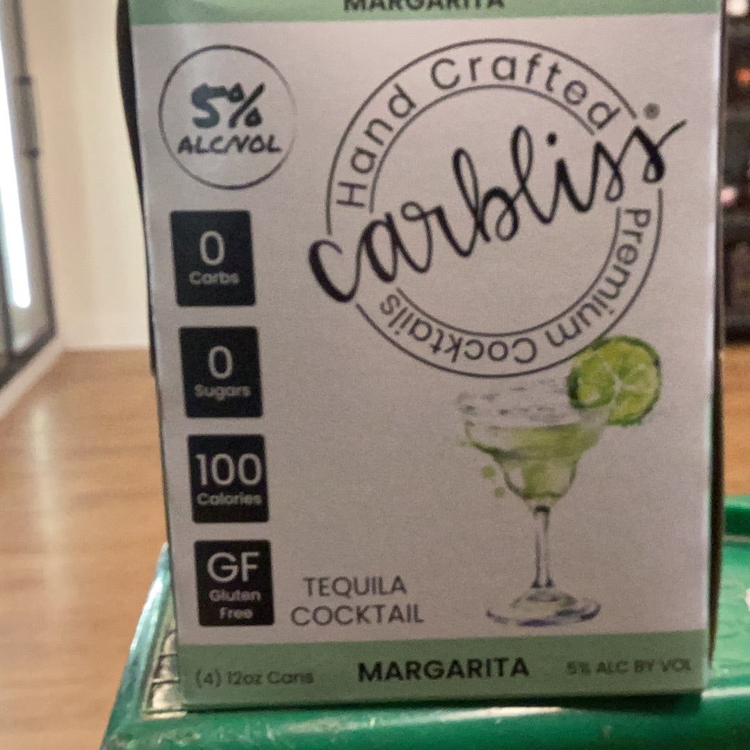 Carbliss Margarita Vodka Seltzer (4Pk)