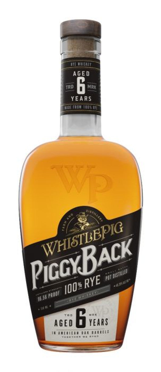 WhistlePig PiggyBack 6 Year Rye Whiskey (750mL)