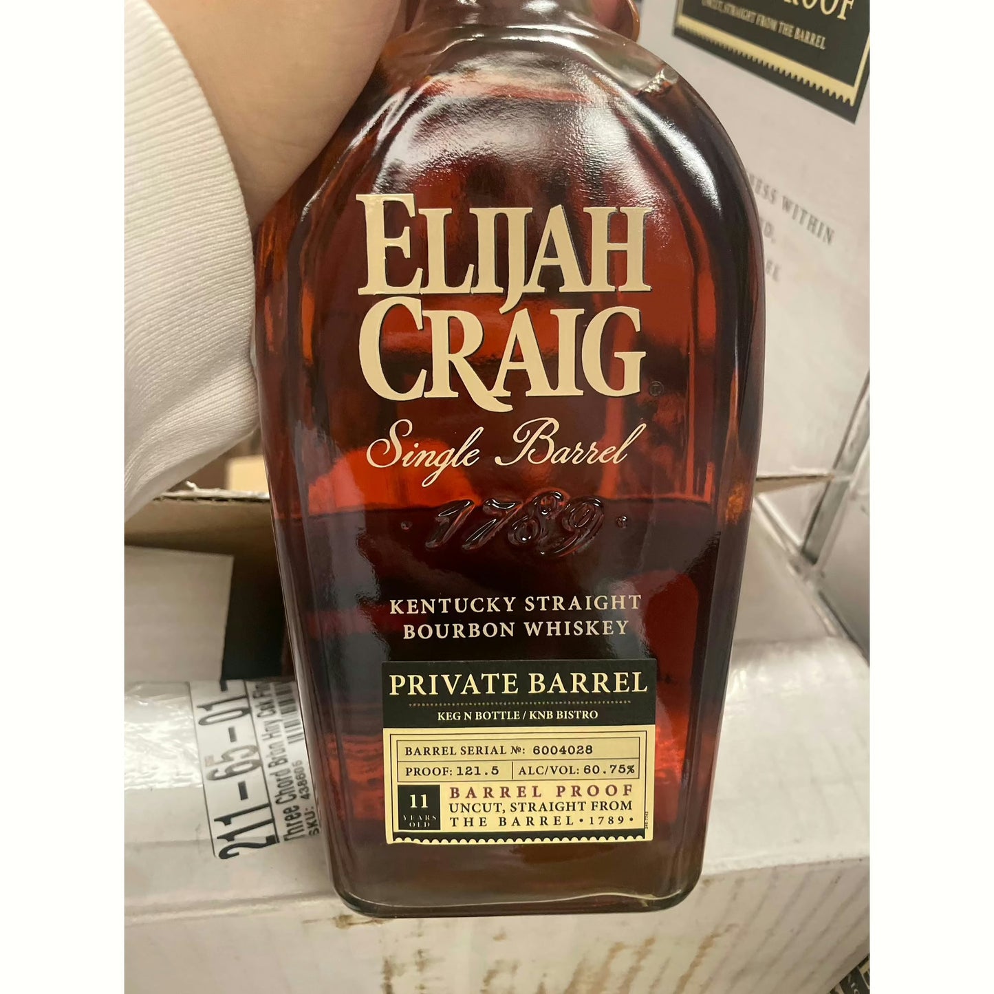 Elijah Craig Private Barrel Proof Bourbon (11 Year) - Cigar Heritage & Keg N Bottle Private Barrel Pick 750 ml