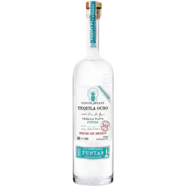 Tequila Ocho Plata Puntas Distiller's Cut (750 ml)