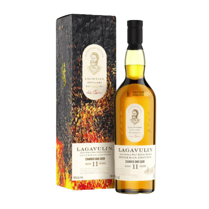 Lagavulin 11 Year Offerman Edition Charred Oak Cask Single Malt Scotch (750 ml)