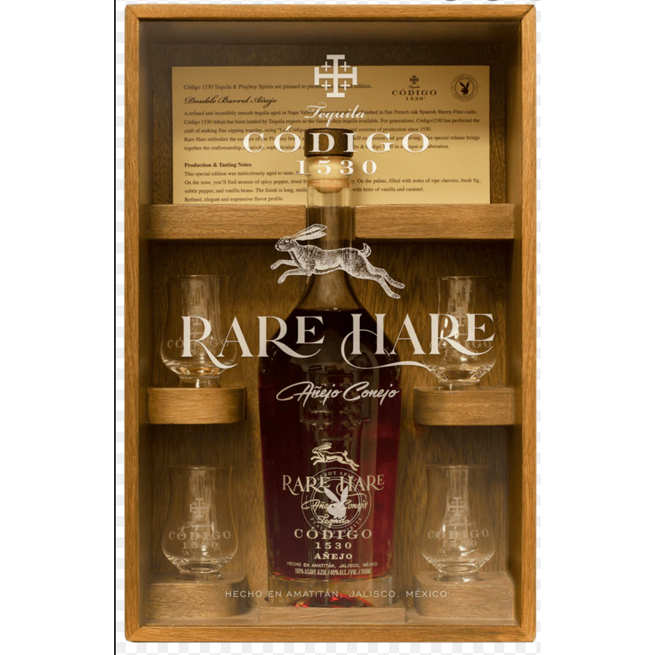 Código 1530 Tequila & Playboy Spirits: Limited Edition Double Barrel Añejo Tequila