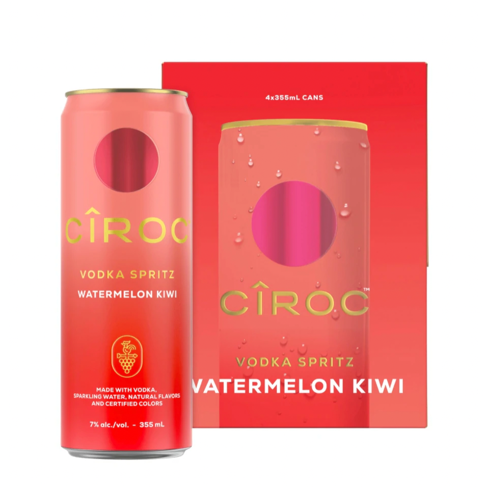 Ciroc Vodka Spritz Watermelon Kiwi (4pk)